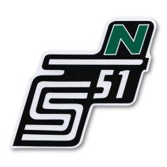 Nálepka schránky "N", ZELENÁ - Simson S51