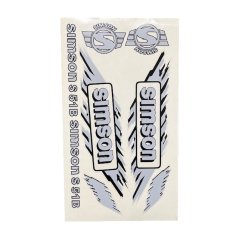 Nálepky sada S51 B, ŠEDÉ - Simson S51