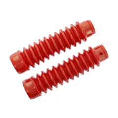 Front fork gaiters, (set), RED (MZA) - Simson