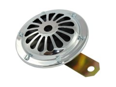 Klakson 6V, CHROM, ČERNÝ (originál) - Pérák, ČZ 125/150