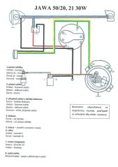 Elektroinstalace (30W) - JAWA 50 20-23A
