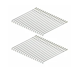 Chrome Spoke Set with Nipples (36 pcs) M3.5×143.5 mm - for 16" Rim (MZA) - Simson