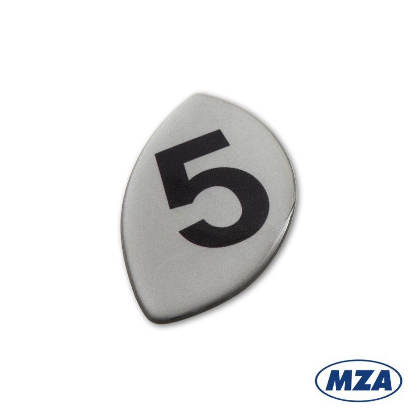 Nálepka krytu spojky "5", 3D (MZA) - Simson