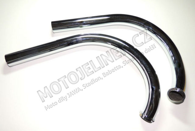 Exhaust elbows L+R cigars (CZ) - JAWA 250 Kývačka