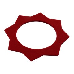 Filc zátky nádrže "HVĚZDA", ČERVENÝ