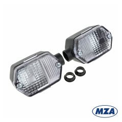 Sada blinkrů, HRANATÉ, ČIRÉ (MZA) - Simson, MZ