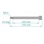 Wheel axis (FRONT), ZINC - JAWA 350 634