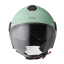Offener Helm GMS GELATO Pistacchio (PISTAZIE) - Sonnenblende, ECE 22.06