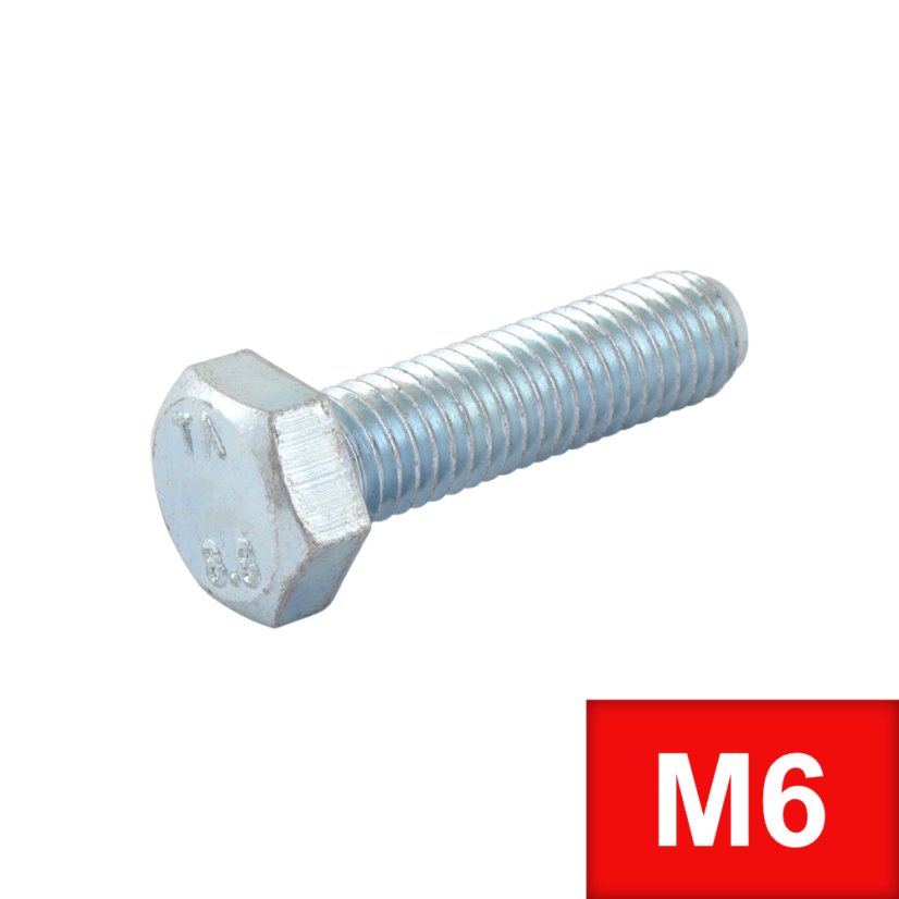 Šroub šestihranný M6 x 50 (DIN 933) Zn