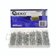 Blind rivet set 2.4–4.8 mm, 400 pcs GEKO