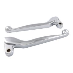 Levers of handlebar (L+R), CHROME (MZA) - Simson