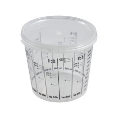 Míchací kelímek s víčkem (objem 1,1L)