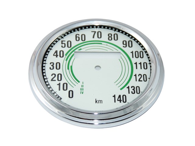 Glas + Tachometerrahmen 120 km/h, GRÜN - JAWA-ČZ