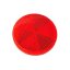 Odrazka 60mm (kulatá), ČERVENÁ, samolepící - UNI