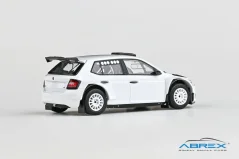 Model Škoda Fabia Rally2 Evo (2019) šotolinová kola 1:43 - Bílá