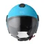 Offener Helm GMS GELATO Curaçao (BLAU) - Sonnenblende, ECE 22.06