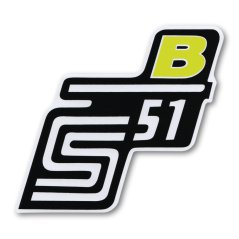 Nálepka schránky "B", ŽLUTÁ - Simson S51