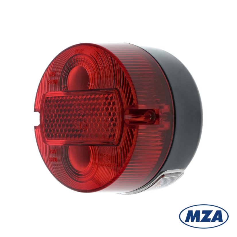 Rücklicht (rund) ø100 mm, 2 Schrauben, komplett (MZA) - Simson, MZ ETZ, TS
