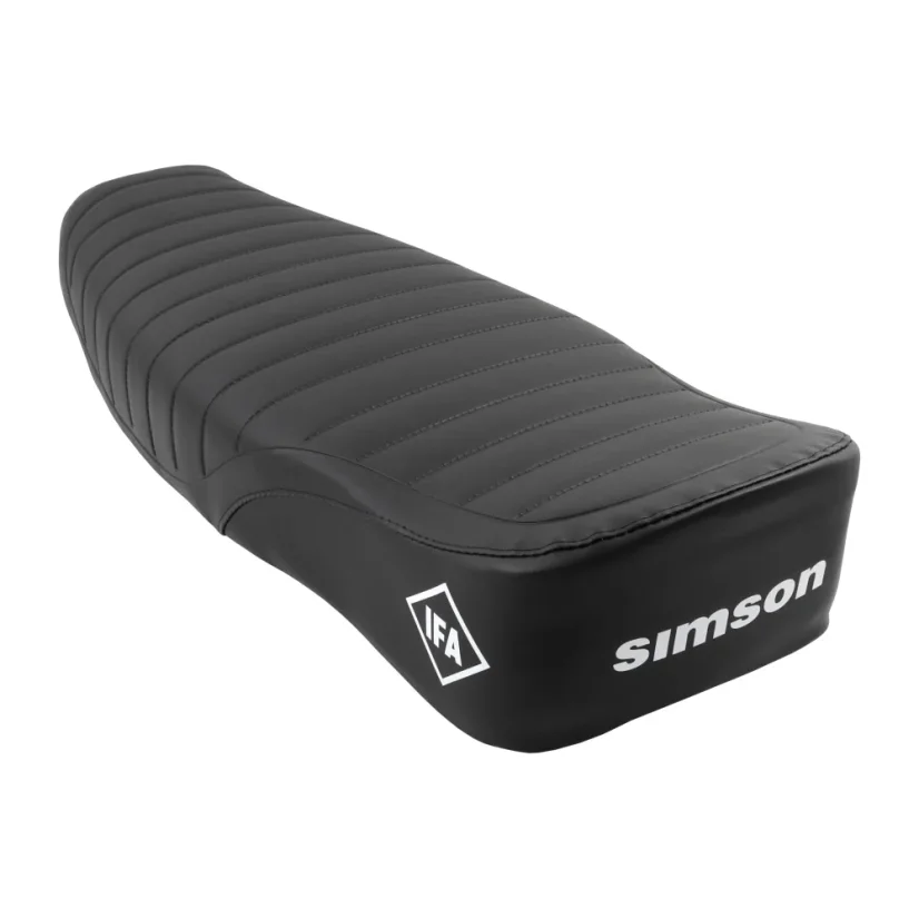 Potah sedla (prošívaný), ČERNÝ (MZA) - S50, S51, S70 Enduro