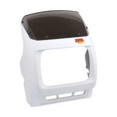 Maska přední lampy, komplet BÍLÁ - JAWA 350 640