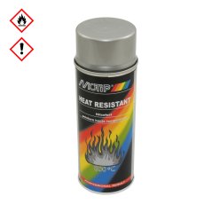 MOTIP - Žáruvzdorný lak na válce a výfuky, STŘÍBRNÝ (HEAT RESISTANT)
