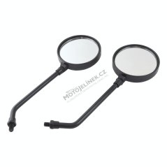 Zrcátka, sada L+P (M10), ČERNÉ - JAWA 350 638-640