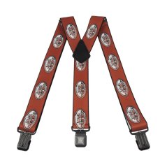 Gumové kšandy ČERVENÉ (barevné logo) - JAWA