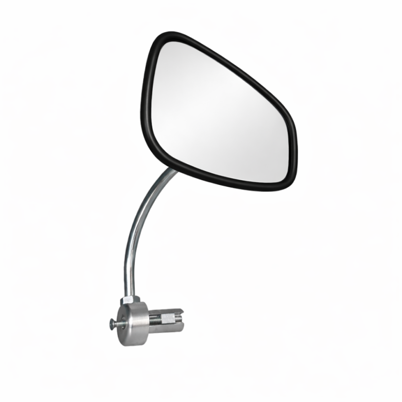 Mirror with holder to handlebars