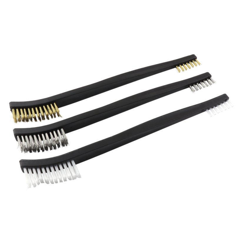 Cleaning brushes (BRASS / STAINLESS STEEL / NYLON), set of 3 - UNI Cleaning brushes (BRASS / STAINLESS STEEL / NYLON), set of 3 - UNI