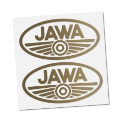JAWA-Aufkleber (Logo), GOLD (2 Stk.)