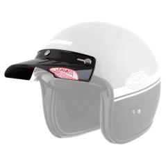 Plochý kšilt Oxygen / ESO Jawa, Cassida - černý (cvakání na druky)