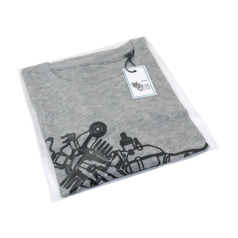T-Shirt (L), grau - Motor Stadion