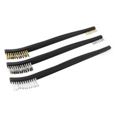 Kartáčky na číštění (MOSAZ / NEREZ / NYLON), sada 3ks - UNI