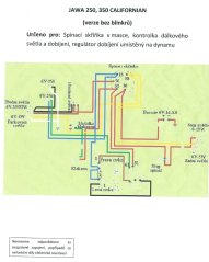 Elektrische Anlage - JAWA Californian (ohne Blinker)