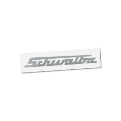 Nálepka Schwalbe (psaný nápis), STŘÍBRNÁ (1 ks)