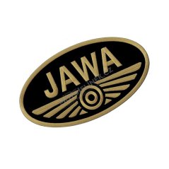 Nažehlovačka (10x5,5cm) ČERNO-ZLATÁ - JAWA