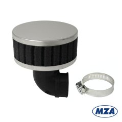 Vzduchový filtr (D30 / 90°), CHROMOVÝ VZHLED, TUNING (MZA) - Simson