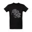 T-Shirt (M), Schwarz - Motor JAWA 500 OHC