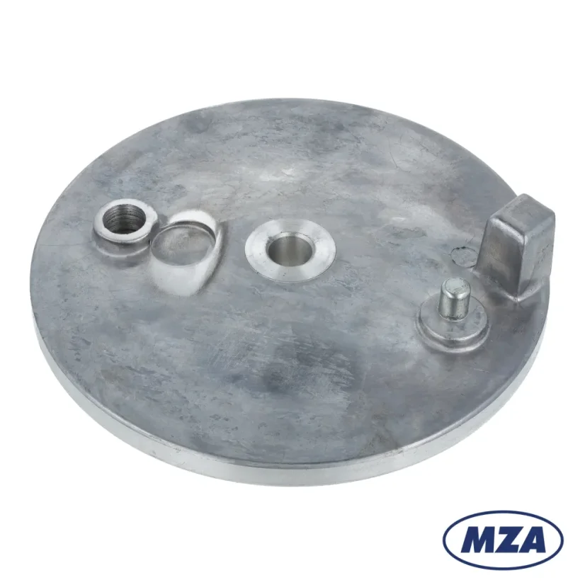 Štít brzdy bez otvoru pro spínač brzdového světla, ZADNÍ (MZA) - Simson