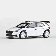 Model Škoda Fabia IV RS Rally2 (2022), asphalt wheels (1:43) - white