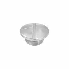 Stopper of oil, filling, AL POLISHED M14x1,5 - Jawa/ČZ