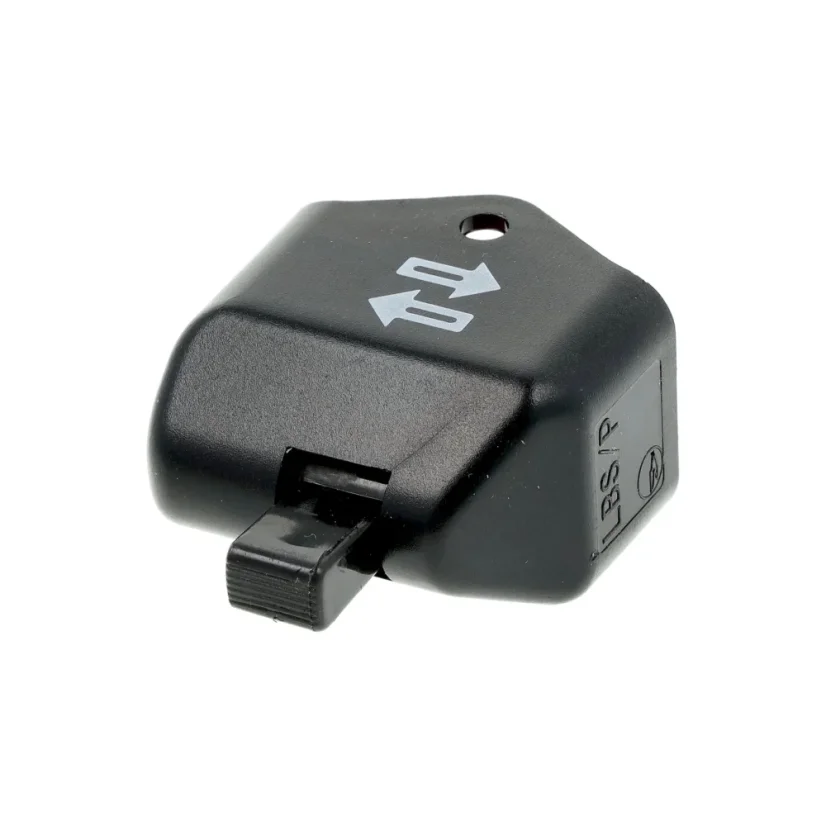 Prepínač smerových svetiel 8606.8/2, ČIERNY, dlhá ovládacia páčka, bez otvoru (MZA) - Simson S50, KR51, SR4