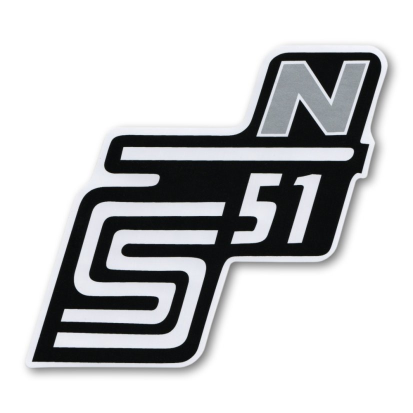 Aufkleber für Fach "N", SILBER - Simson S51