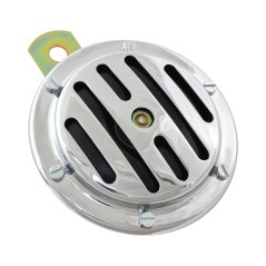 Klakson 12V, CHROM / ČERNÝ - JAWA 350 634, ČZ 476-488