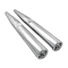 Exhausts with pressed groove, set L+R (TWN) - JAWA 350 639, 640