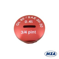 Zátka oleje ALU, ČERVENÁ (MZA) - Simson