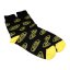 Socken für den echten Motorradfahrer (42-46), SCHWARZ - Gelbe JAWA-Logos