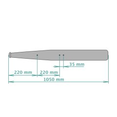 Výfuk, komplet bez prolisu 1050/220 (SK) - JAWA 350 638
