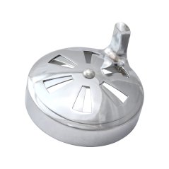 Kryt filtru karburátoru (zahnutá páčka) CHROM - JAWA 50, ČZ 125/150, Manet 90