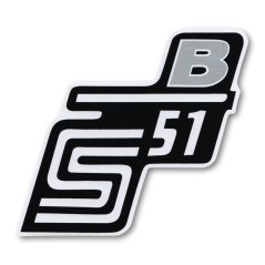 Nálepka schránky "B", STŘÍBRNÁ - Simson S51